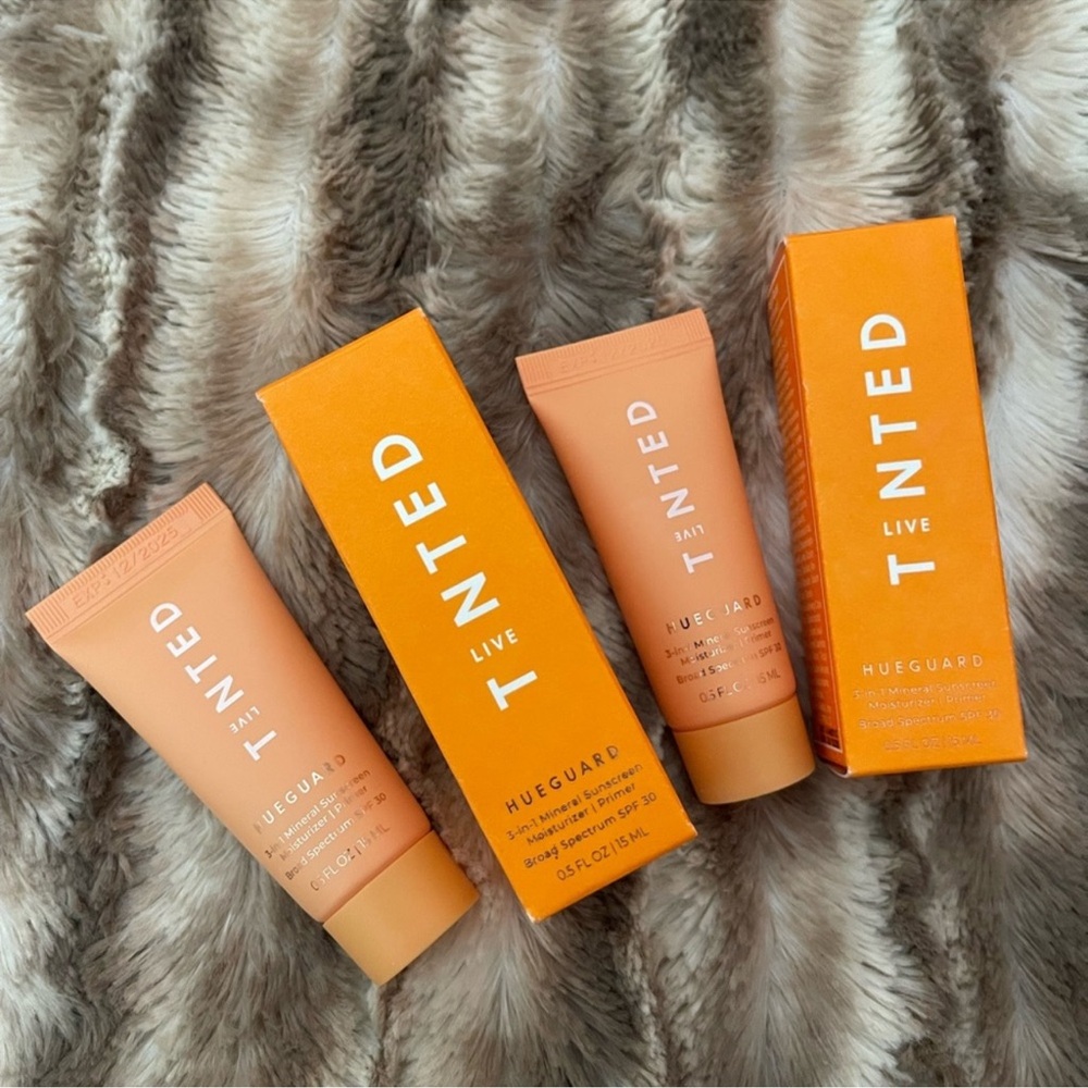 Live Tinted Hueguard 3-in-1 Mineral Sunscreen Moisturizer Primer Lot of 2 NEW